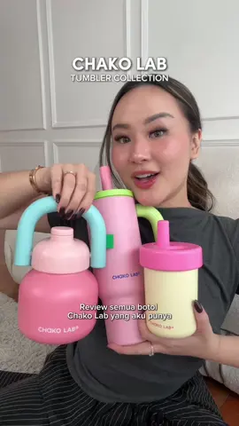 Kalo kalian paling suka tipe yg mana? 👀💭 Anyway, semua botolnya made out of stainless steel dan udah BPA free ya! #chakolab #waterbottle #tumbler #tumblersoftiktok 