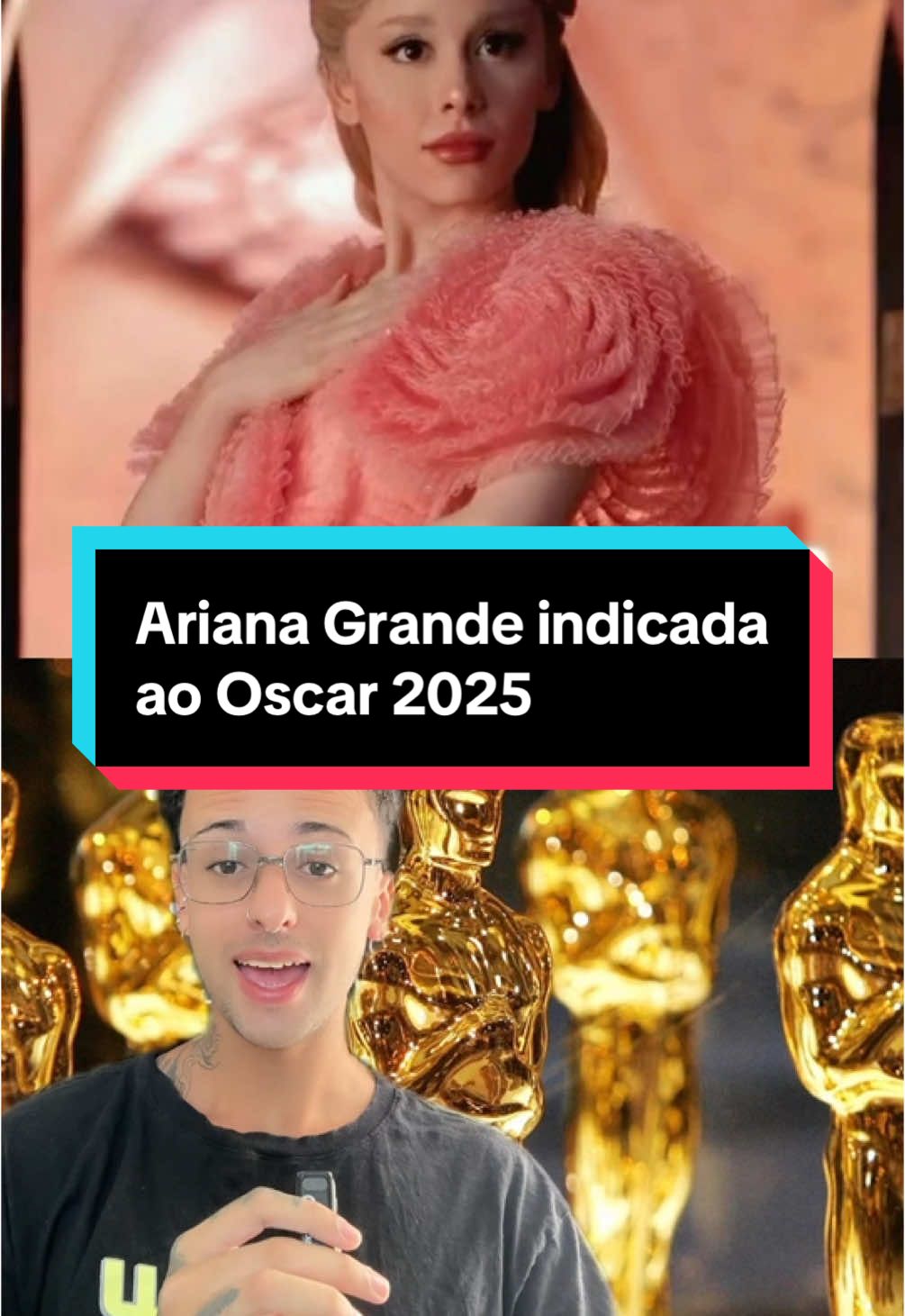 aconteceu o que todos estavam querendo: a Ariana Grande simplesmente foi indicada ao Oscar de 2025 na categoria de “Melhor Atriz Coadjuvante” por seu papel de Glinda no filme Wicked! #arianagrande #oscar #wicked #glinda #culturapop 