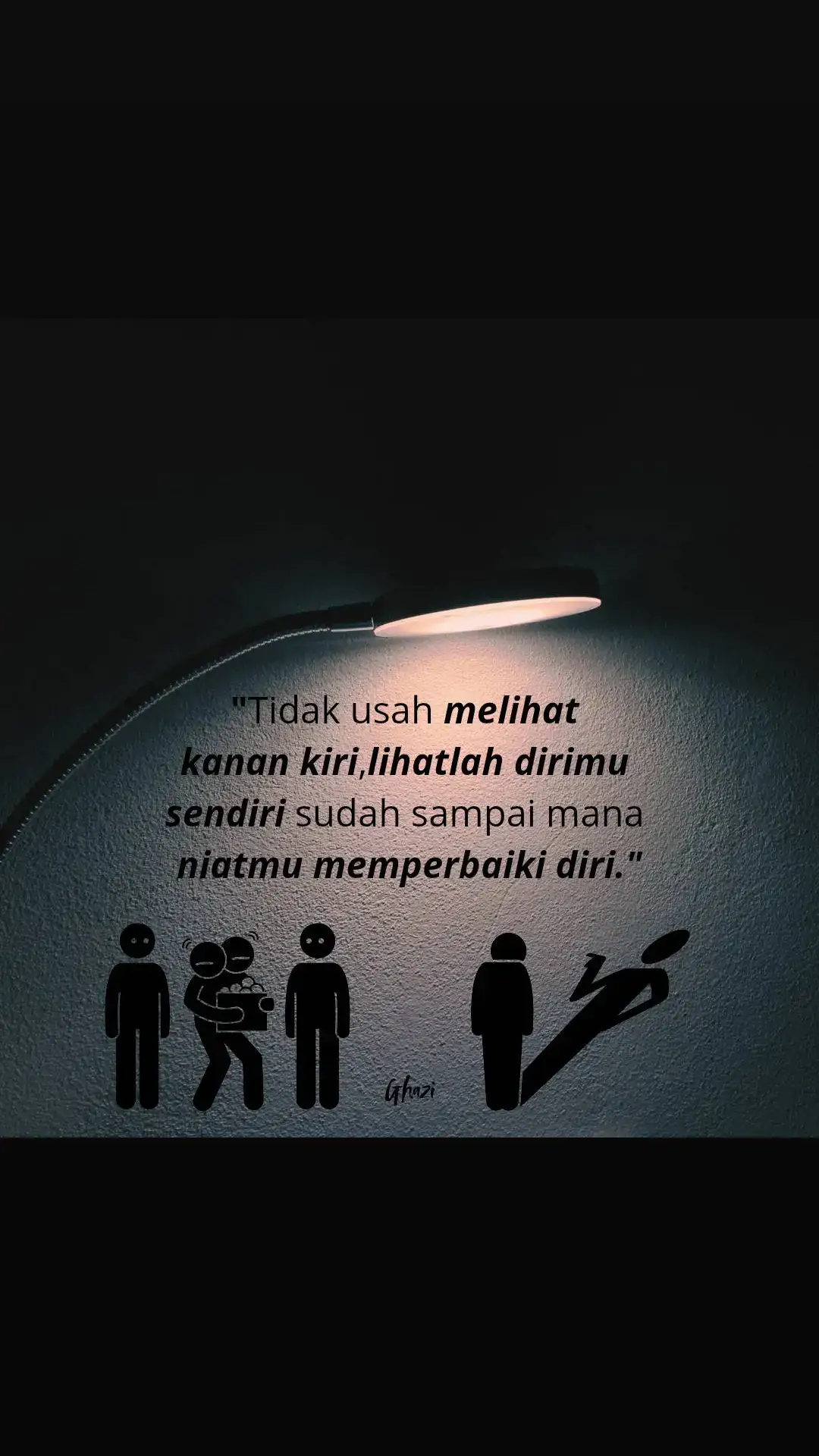 Tidak usah melihat kanan kiri, lihatlah dirimu sendiri sudah sampai mana niatmu memperbaiki diri. #gambar #katakata #dakwah_islam #motivation #quotesislam #fypシ #bismillahfyp #foryou #foryoupage #viral 