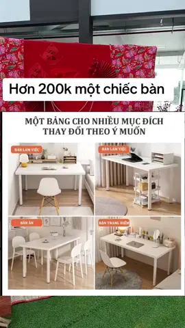 Bàn gỗ MDF màu trắng  #banlamviec#bantrangdiem  #bango  #xuhuongtiktok  #tiepthilienket 
