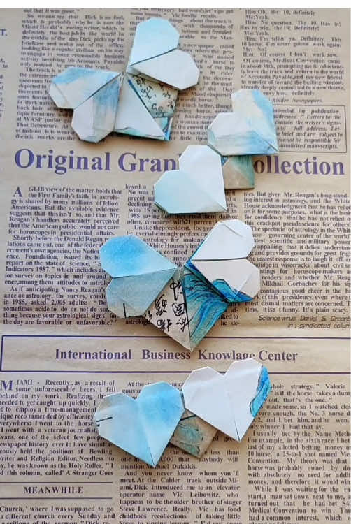 💕 The double heart origami tutorial is here.