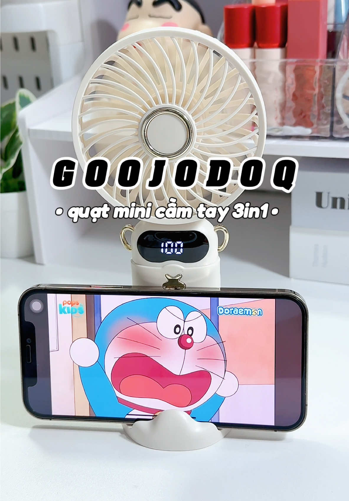 Quạt 3in1 tiện ghê hông #rival #quatminicamtay #goojodoq #quatmini #quatcamtay 