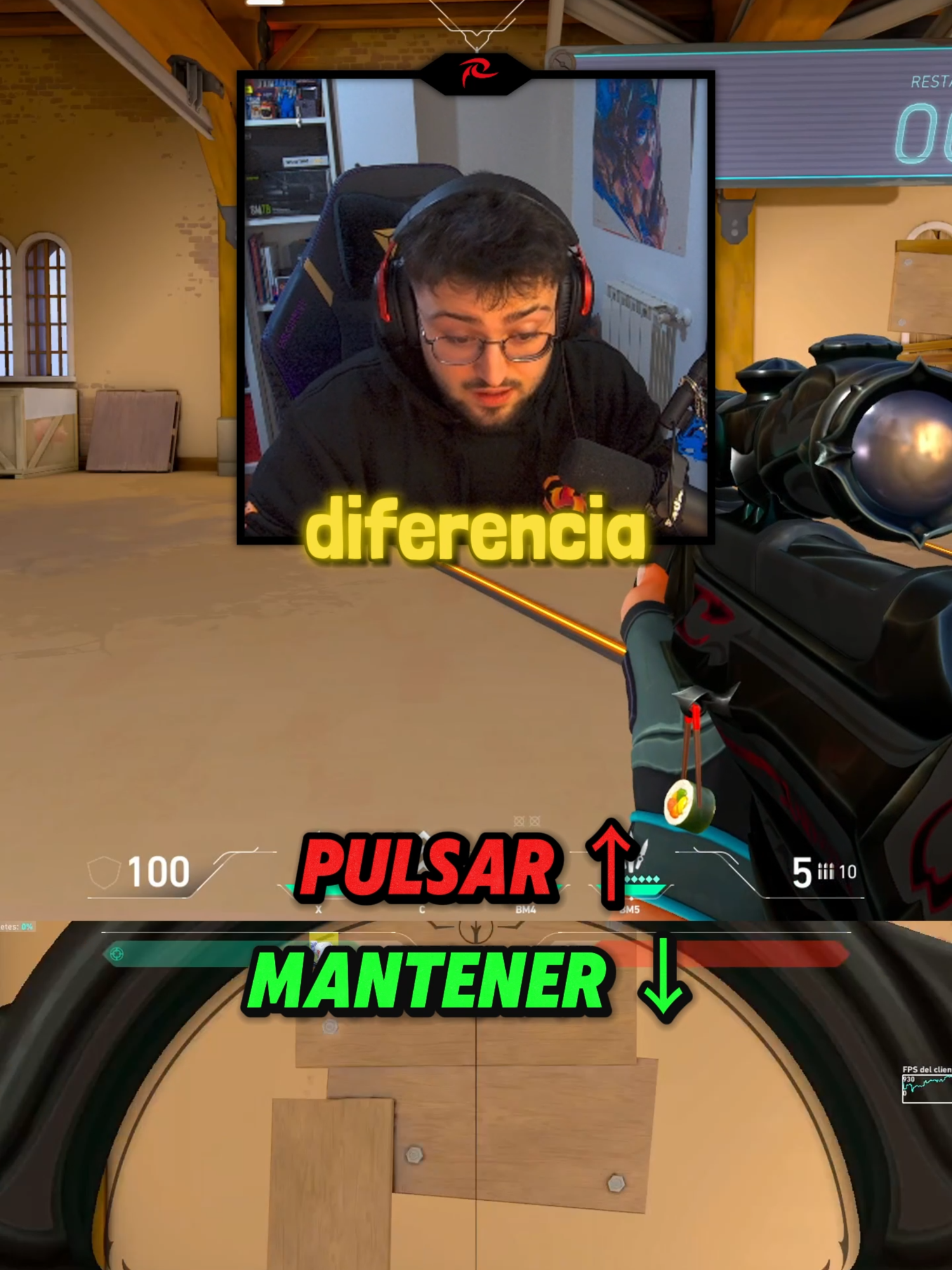 Lo vais a notar muchísimo 🥸☝🏼 #Valorant #valorantconsole #valorantclips #valoranttips #valorantsettings #valorantmoments #valorantmemes #operator #operatorvalorant #valotips #opvalorant #valorantgaming #valorantfunny #fyp #gaming #fps