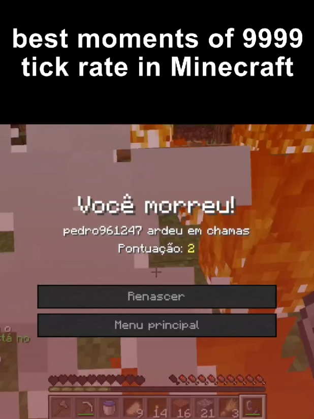 never play minecraft in 9999 tick rate 😭 #Minecraft #game #fyp #tick #rate #commandblock 