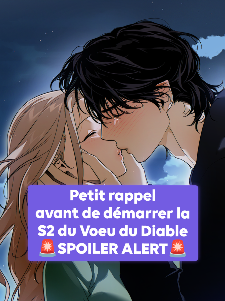 Notre diable préféré est de retour pour nous jouer de mauvais tours... 😈 Voilà les quatre grandes questions qui ouvrent la saison 2 du Voeu du diable, attention spoiler alert ! #LeVoeuDuDiable #WEBTOON 