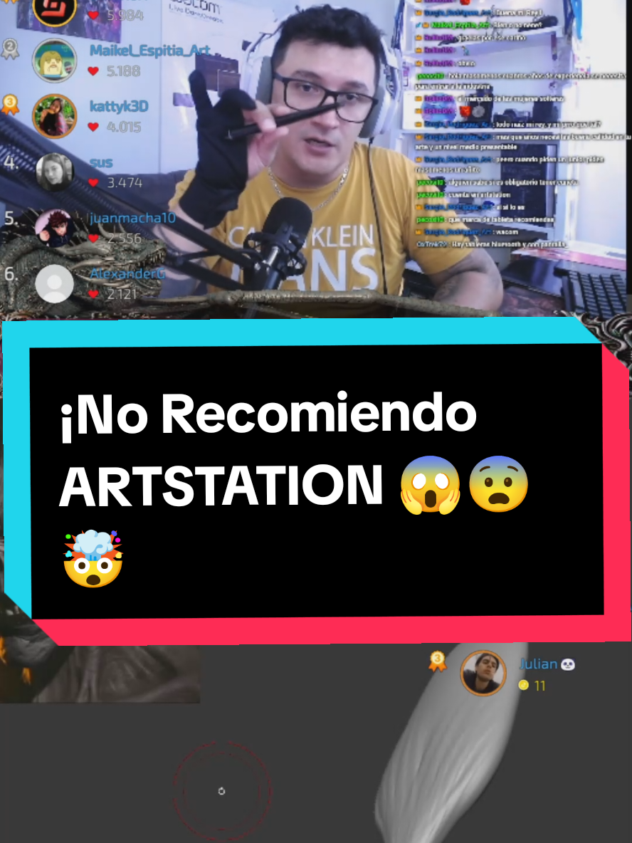No Recomiendo Artstation mejor usa... 😨😨😨😨 #LIVEhighlights #TikTokLIVE #LIVE  #wacom #zbrrush #3d #creatorsearchinsights  #3dprint #3Dmodeling #digitalartist #cgi #animacion #vfx #artistadigital #creativeprocess #techtutorial  #visualeffects #filmproduction #animationtips #3dart #design #behindthescene #protip #viralvideos #tiktokart #3danimation #cine 