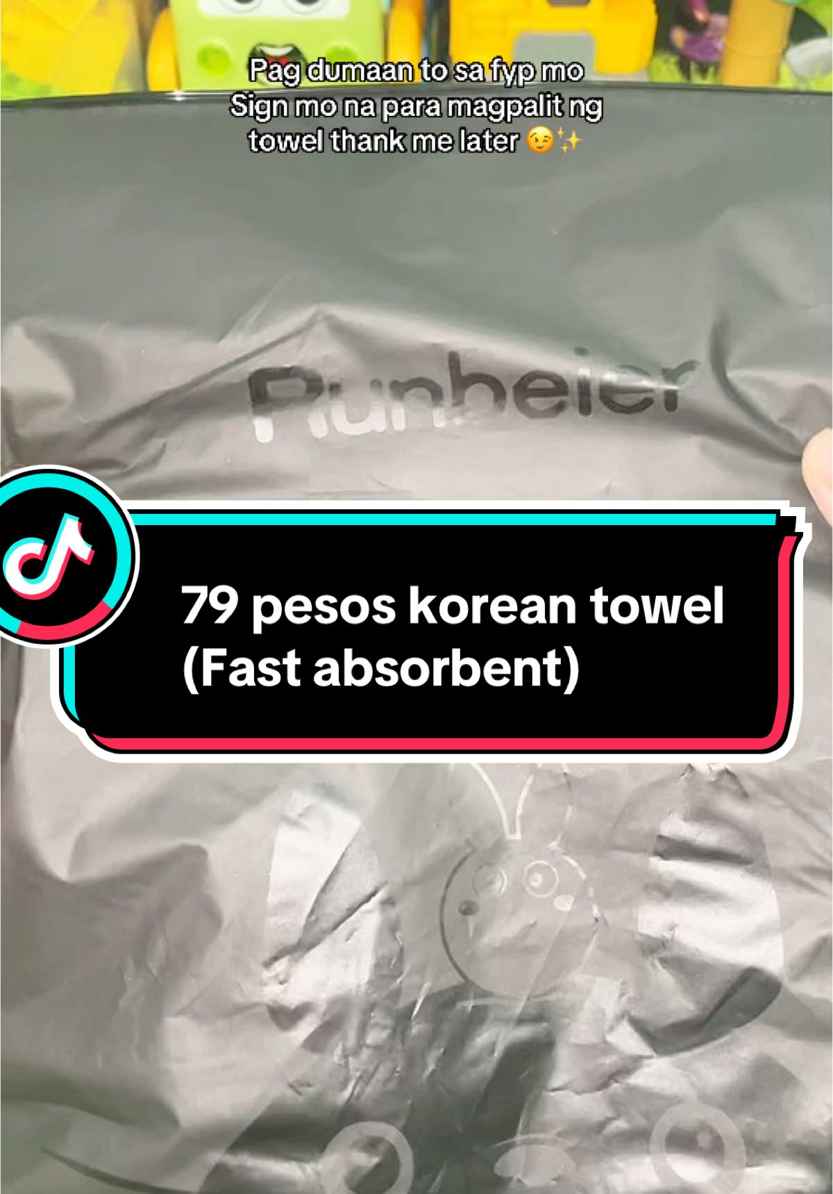 79 pesos korean towel fast absorbent legit sobrang ganda kaya palitan nyo nadin yung mga lumang towels nyo ✨😉 #koreantowel #fastabsorbent #79pesosonly 