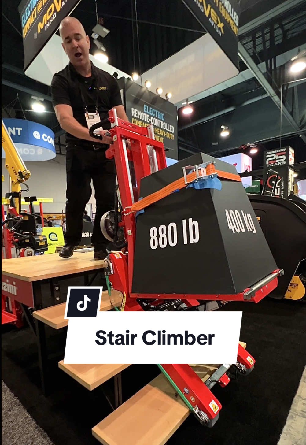 Meet the Zonzini Domino Plasmoid Stabilized stair climber—an innovative solution for transporting heavy loads up to 880 lbs over any type of stairs. Perfect for moving appliances, safes, and more with ease! #Tools #Moving #DIYProjects #HeavyDuty #HomeImprovement