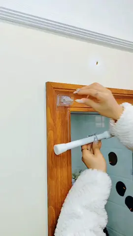 No-punch curtain rod hooks are easy to install. You can also hang towels and bath towels in the kitchen and bathroom at home #NoPunchHooks#TikTokShopJumpstartSale 