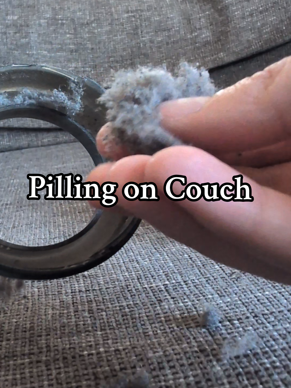 Do you have pilling on your couch? If so this lint remover seems to be getting it off pretty good so far. I didn't Even though this was a thing until recently! #lintremover #pilling #fabricshaver #tiktokfinds 