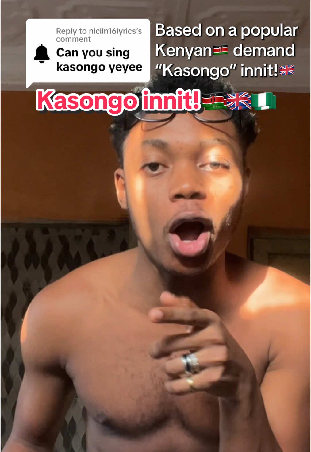 Replying to @niclin16lyrics Kasongo type shii in UK🇬🇧 Mad ting still😌:) #thefyrus #fyrus #kasongo #ukaccent #uk #fyp #kenyantiktok #kenya #nigeria 