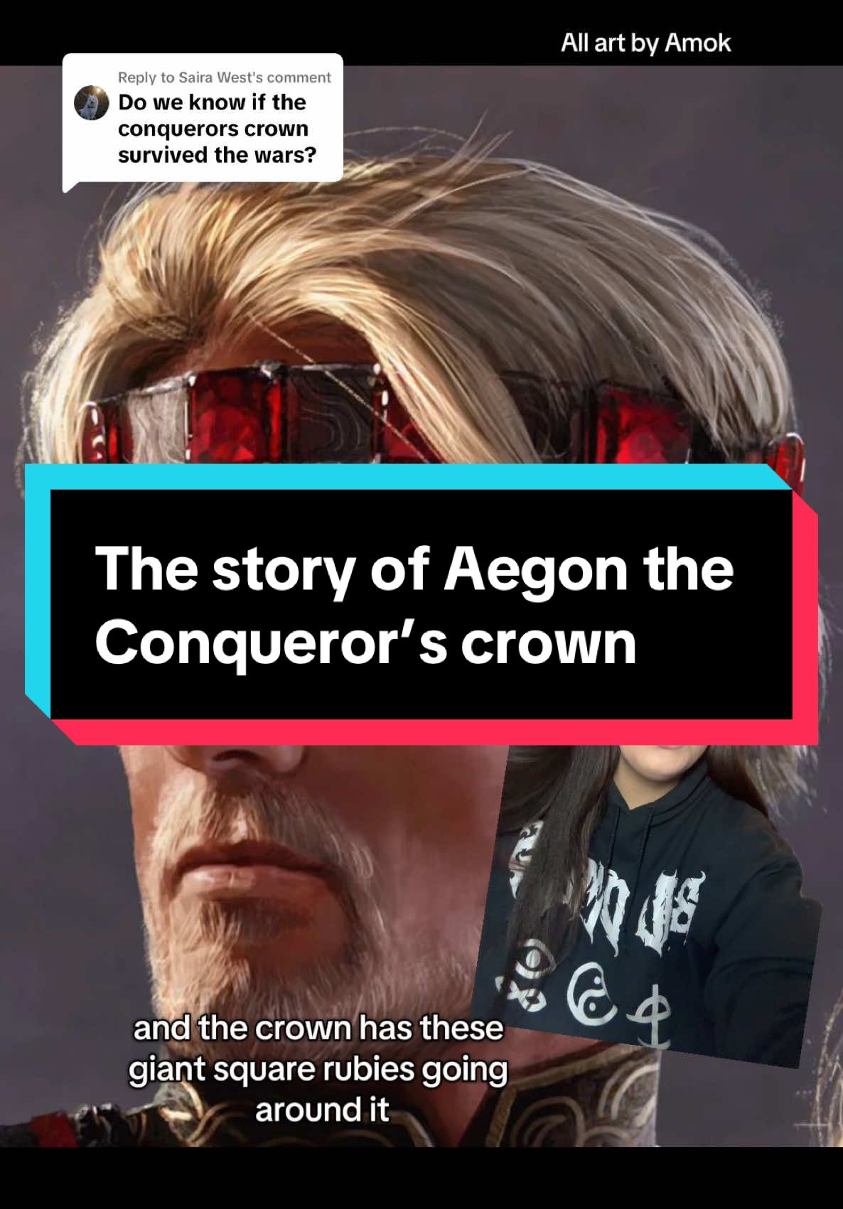 Replying to @Saira West The story of Aegon the Conqueror’s crown #asoiaf #asongoficeandfire #gameofthrones #crown #aegontheconqueror #aegontargaryen #housetargaryen #fireandblood #worldoficeandfire #targaryen #maegortargaryen #aegoniitargaryen #daerontargaryen #aemondtargaryen #ironthrone #westeros 