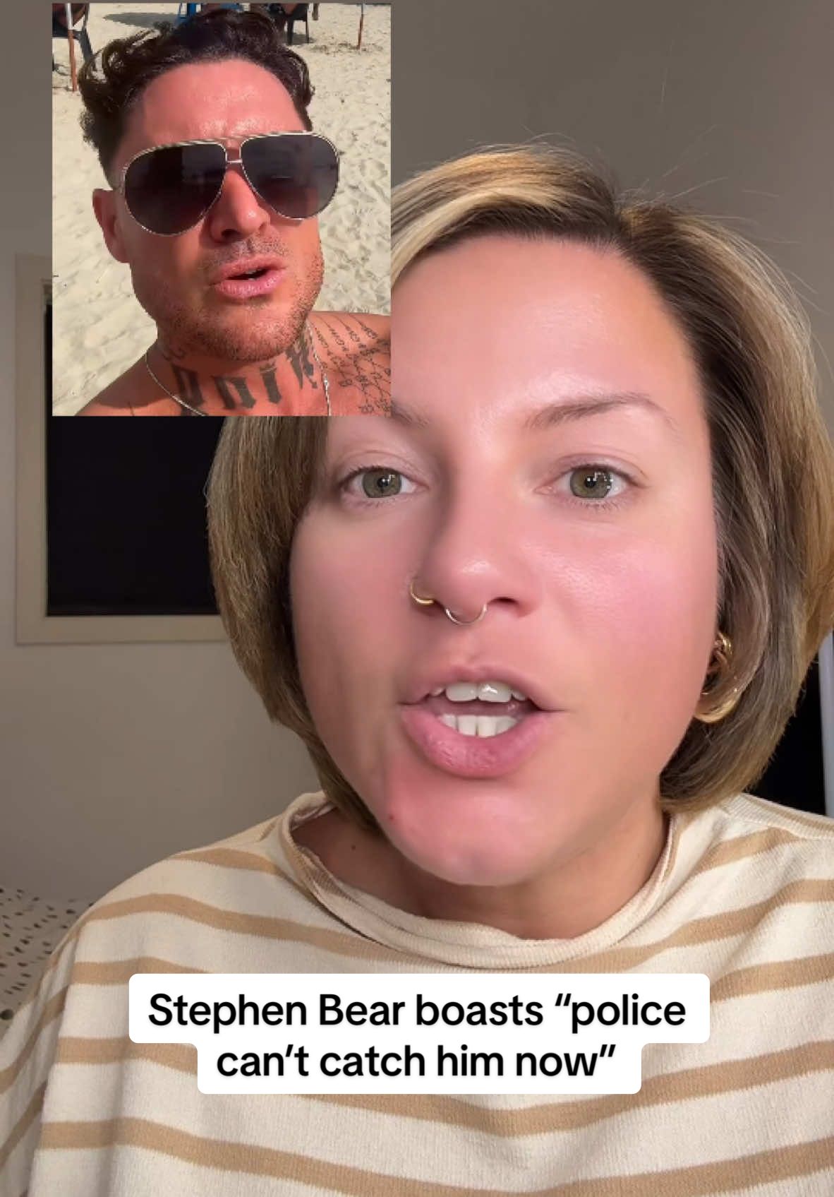 Stephen Bear boasts police can’t catch him now #stephenbear #stephenbearisguilty #georgiaharrison #bearzy 