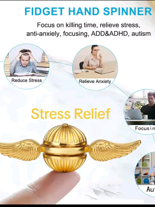 Fidget Like a Wizard! 🌀🎩Golden Snitch in Action – Stress? Solved! 🔄💛 @Gadgets Time⌚✌🔥🚀 Golden Snitch Fidget Spinner Magic Boy Spinner Toy Stress Relief Fingertip Toy Potter Peripherals Spinner 5 Styles Fidget Spinners #GoldenSnitchSpinner #new  #MagicalFidgetToy #spinner  #StressReliefSpinner #fidget  #PotterFansUnite #trending  #WizardlyGear #aliexpress  #FidgetSpinnerMagic #viral  #UniqueToys #amazonfinds  #coolgadgets #tiktokshop #ideas #tiktokmademebuyit  #foryou #AliExpressDeals #aliexpressfinds #gadget #goviral #explore #inspiration 
