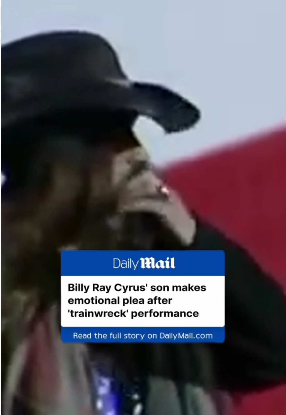 Billy Ray Cyrus' son, Trace, made a dramatic plea to his father just days after his 'train-wreck' performance at the Liberty Ball during the Trump inauguration on Monday. Trace Cyrus, 35, has now taken to his own Instagram account to express concern for his father and wrote that he 'barely recognizes' him before offering help and writing that he continues to pray for Billy Ray. Read more on DailyMail.com #billyraycyrus #son #celebrity #trump #performance 