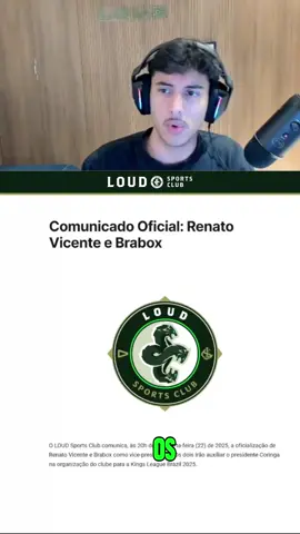 Renato Vicente é novo vice-presidente do LOUD Sports Club. #loudfut7 #loudsportsclub #renatovicente #kingsleague #kingsleaguebrasil 