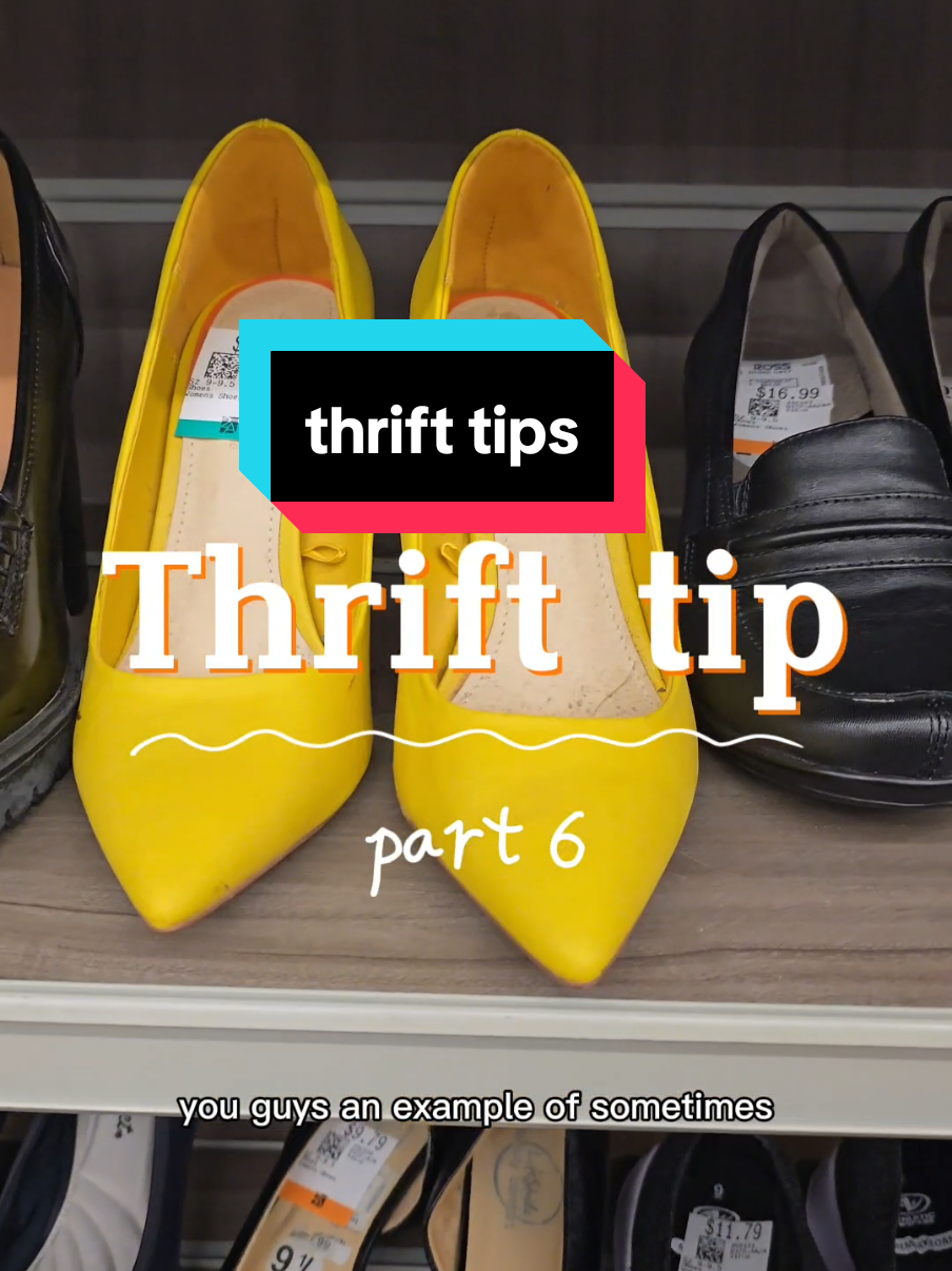 Next up in my thrift tips series: accept that pricing is sometimes arbitrary.  Both of these pumps although they looked similar, had some key differences which led to them being inaccurately priced in my opinion.  I had the yellow Zara pumps in my cart and took them out at the last minute, and I'm kind of regretting it now. They were so vibrant.  Where are my fellow thrifters? What do you think about pricing at your thrift stores?  #Thrifting #GoodWill #ThriftStore #BargainFinds #ShopWithMe #FashionBlogger #StyleInspo #StyleTips #FashionTips #ThriftShop #Shopper 