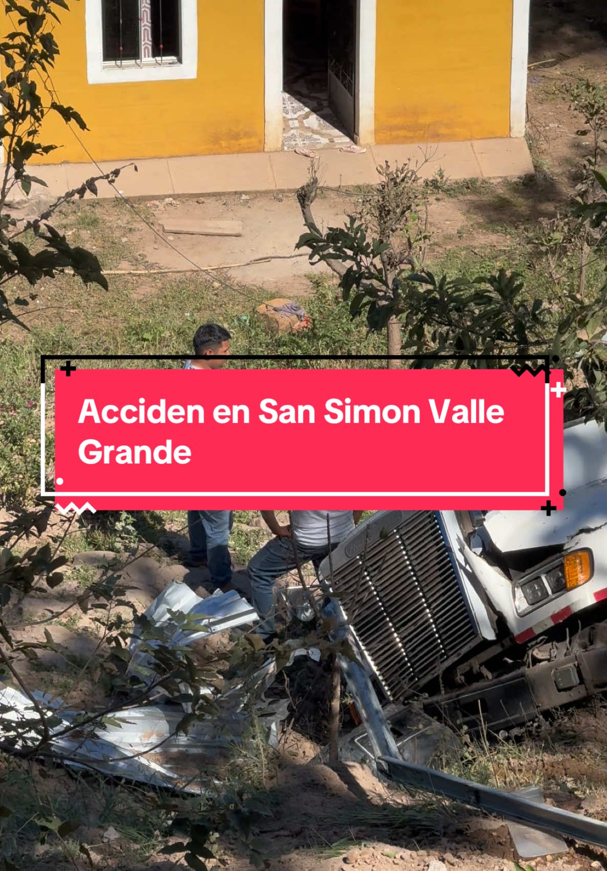 Accidente en Valle Grande San Simón Morazan