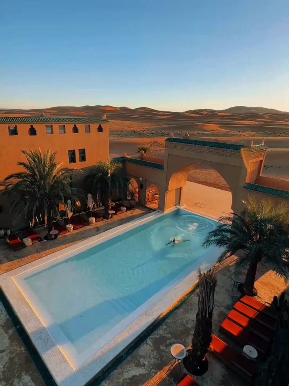 📍Pool Days in The Sahara desert 🇲🇦 ⏬.we organise private tours and private group tours all around morocco.  ✅You can connect with us through our website in bio #merzouga #maroc #dune #veral #fyp #saharadesert #sable #desert #morocco #pool #vibes #views #voyage #viajes 