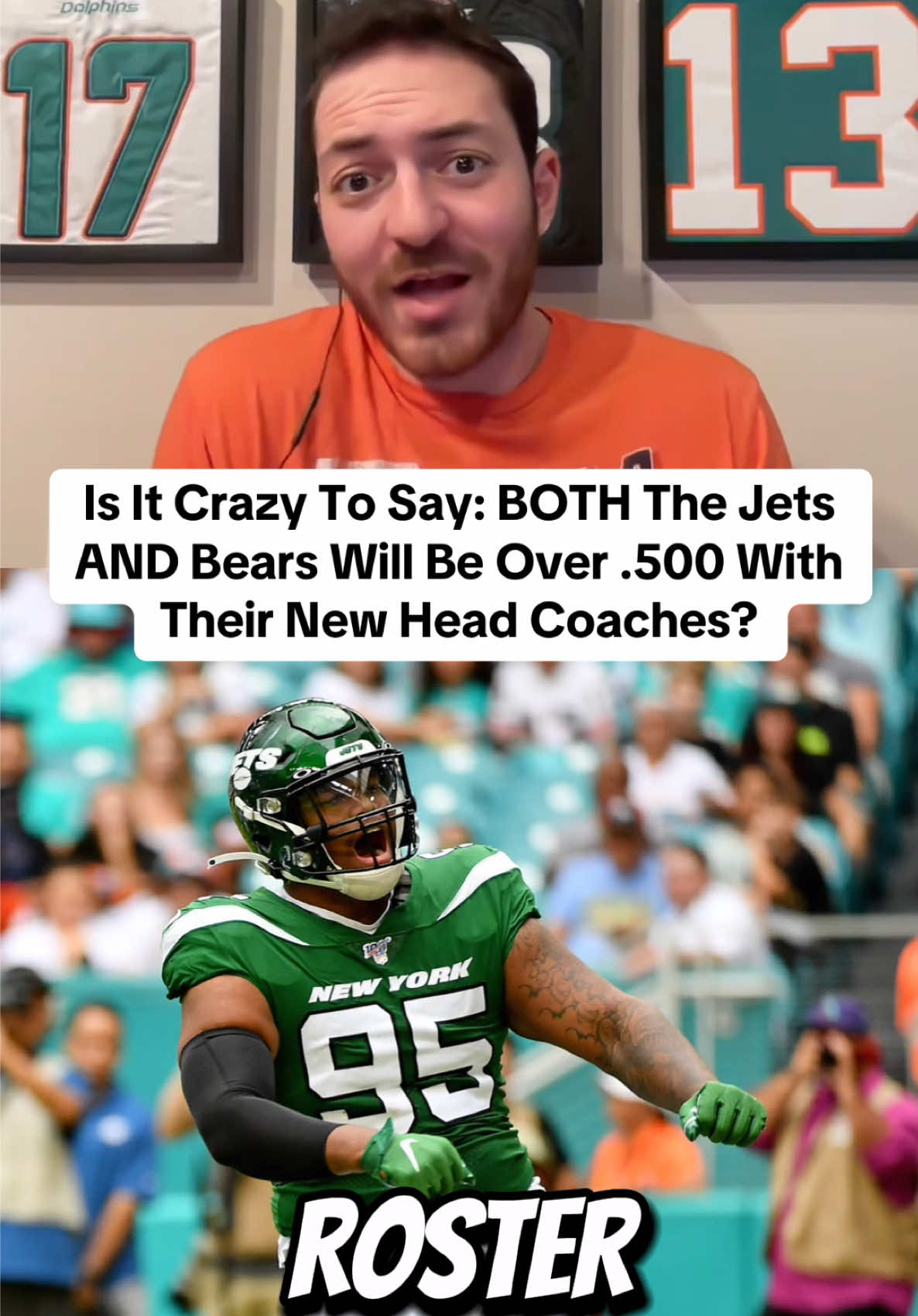 Is It Crazy To Say: BOTh the New York Jets AND Chicago Bears will be over .500 with their new Head Coaches? #reaction #jets #chicagobears #detroitlions #nflnews 