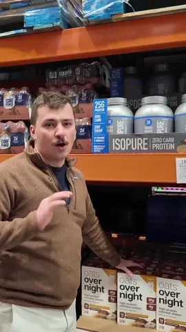 Oats overnight at Costco is a great source of protein!