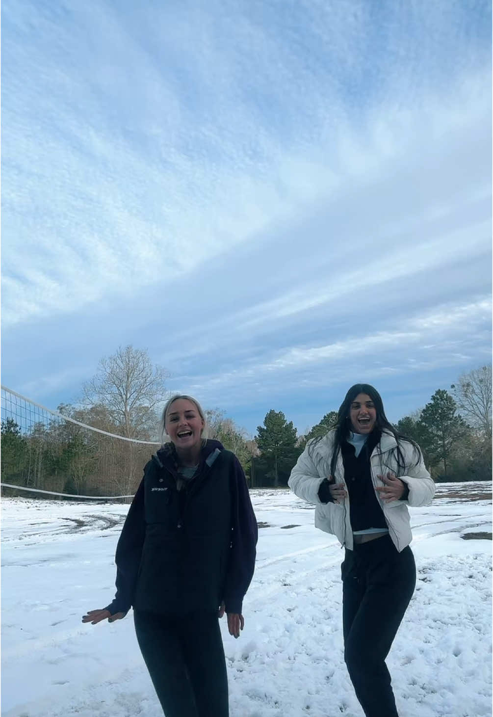 Me and @Carreline almost boogied on down fr!#fypツ #hello2025 #fakebody #fypシ゚viral #snow #viralagian? #fyp 
