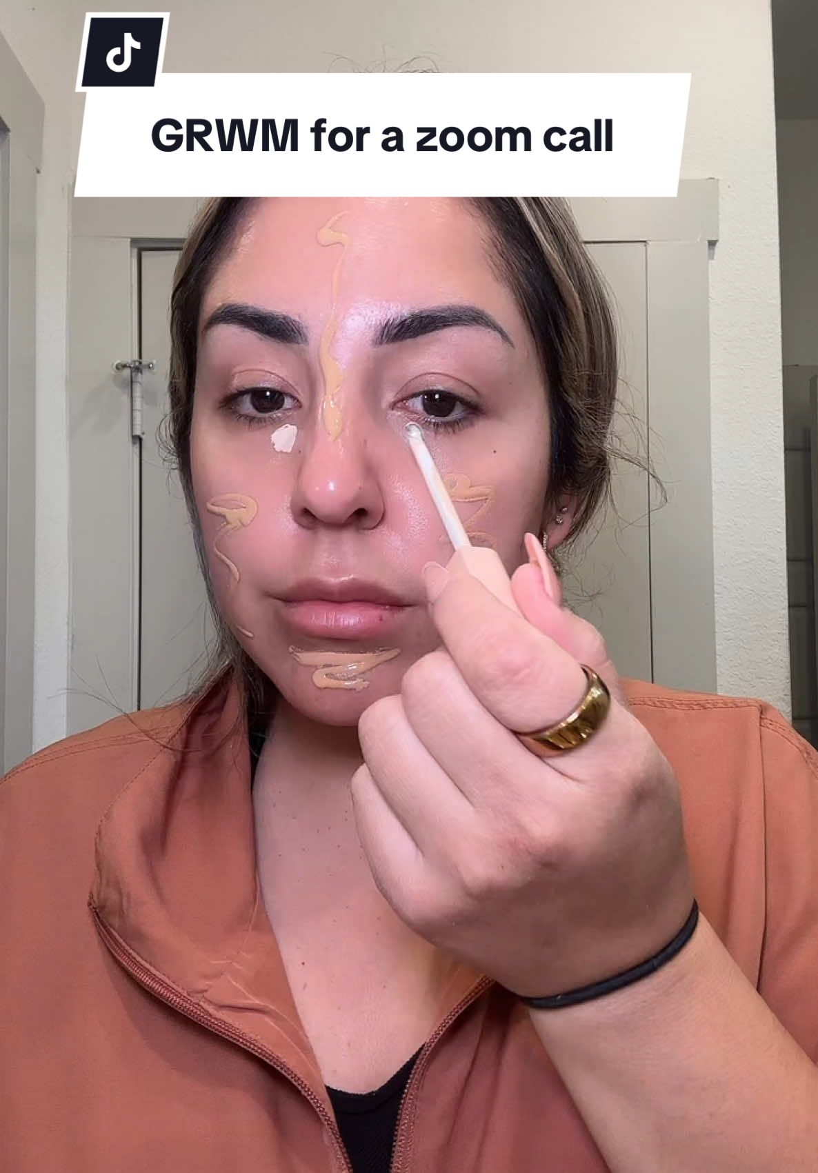 Sick+WFH = absolute need for makeup on Zoom calls #grwm #wfh #wfhlife #wfhmom  @Pixi Beauty hydrating mist  @Rare Beauty eye brightener, blush, gloss, tinted moisturizer  @NYX Professional Makeup bronze/highlight stick  @Kosas cloud powder  @makeupforever lip liner 