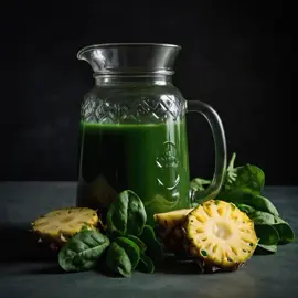 jugo de piña y espinaca #Parati #saludable #Viral 