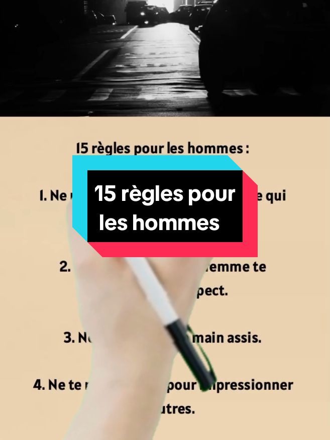 voici 15 règles pour les hommes #regle #homme #citation #france 