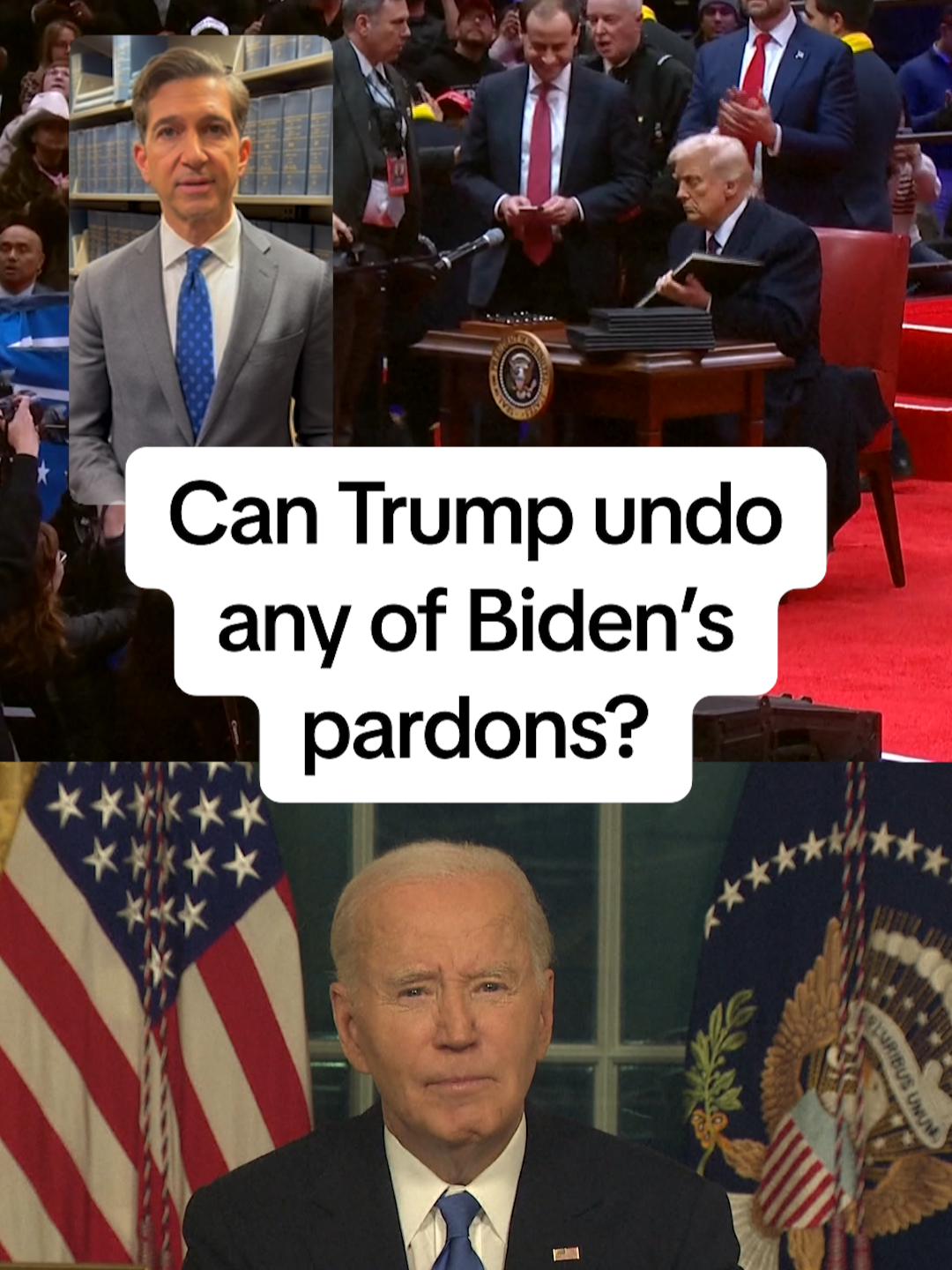 Can President #Trump undo a #pardon that former President #Biden handed out? Could he undo one of his own? Can someone turn down a pardon? NBC News’ Ken Dilanian explains.