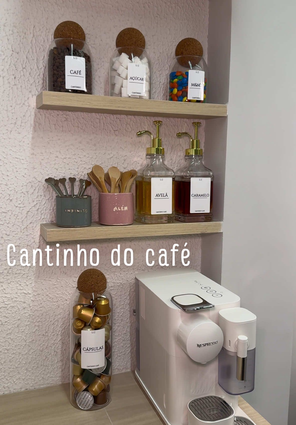 Respondendo a @Nathalia Fernandes  Organizando o cantinho do cafe | parte 2  #cantinhodocafe #cafe #organizando #casaorganizada #cappuccino #casanova #comprinhasparacasa 