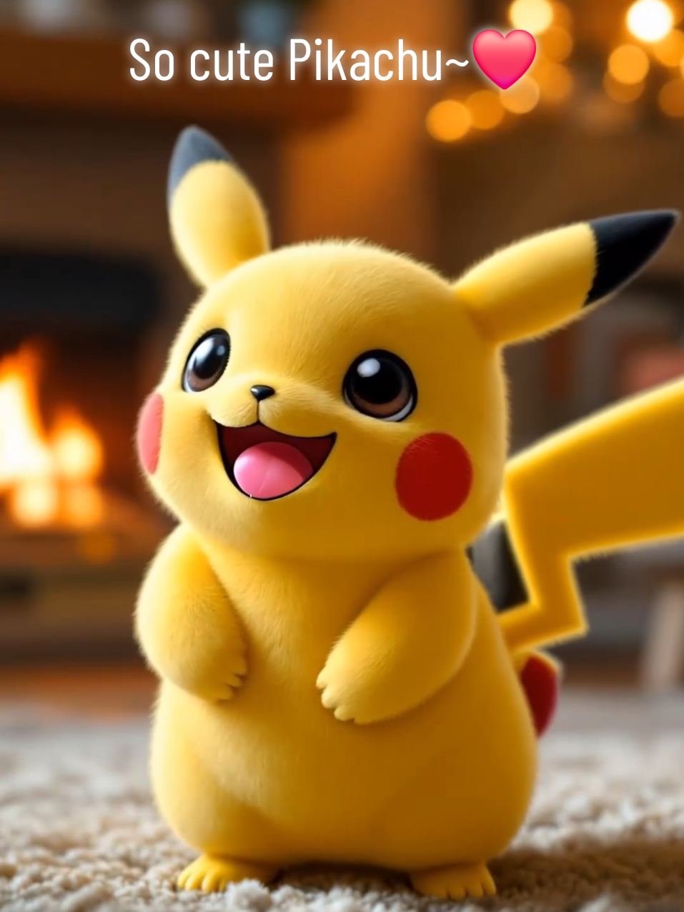 So cute Pikachu~❤️ #pikachu #cute #aicat #aivideo #Pokemon #pokémon #fy #fyp #fypシ #viral #foryou #foryoupage 