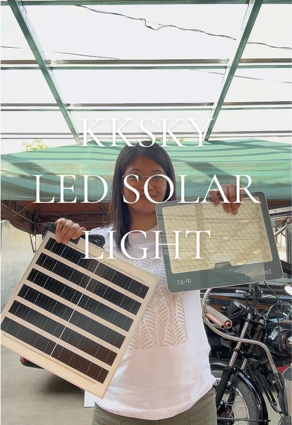 Kksky Led solar light with panel. #solarlights #solarlight #ledsolarlights #lights 