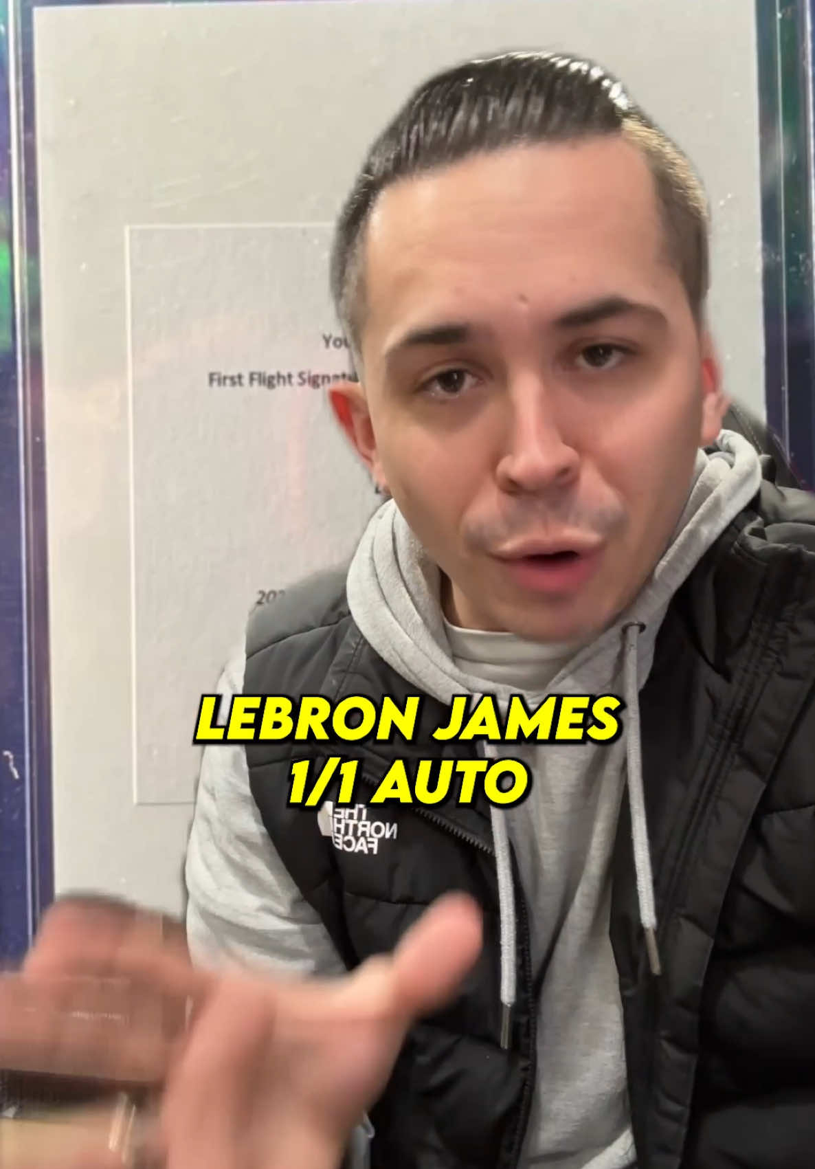 He pulled a 1/1 Lebron James SUPERFRACTOR?! 😱 #cardcollector2 #sportscards #cardshop #lebron 