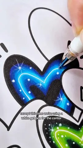 Replying to @taryn_stewart  Neon Tutorial with Markers! Easy coloring effect in 