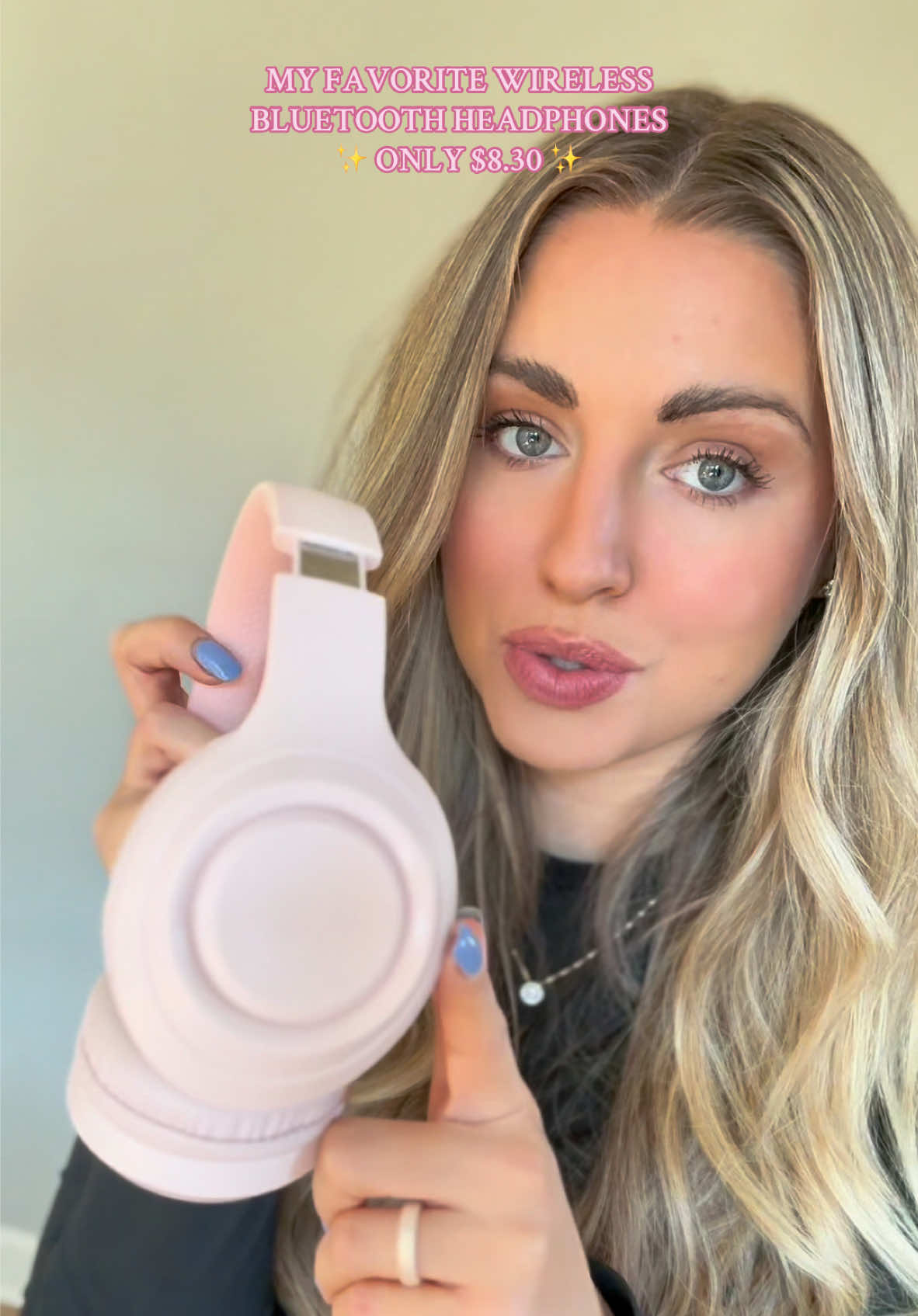 truly one of my favs from Tik tok!!! And these headphones only being $8.30 is a CRAZY deal!!!! For the price I give it a 10/10!!!!!! #headphones #cute #pink #fyp #pinkheadphones #workoutmotivation #studytok #studytok #workoutroutine #wireless #flashsale #tiktokshop 