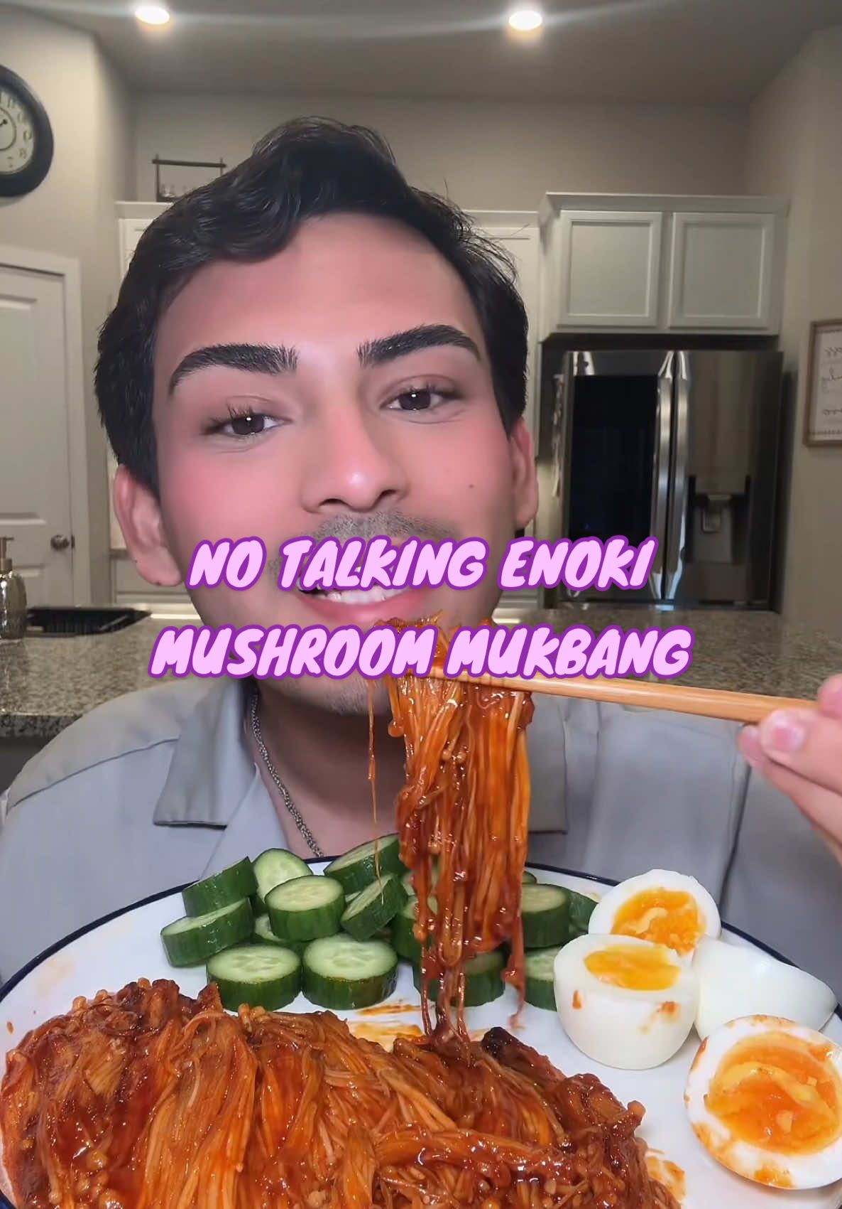 as yall requested... No talking just eating!! let me know which one you perfer??  #notalkingasmr #notalkingmukbang #enokimushroom #mushroom #mukbang #mukbangeatingshow #whatnext #mukbangasmr #foodtiktok #FoodTok #juicycouture #fypシ゚viral #fyp 