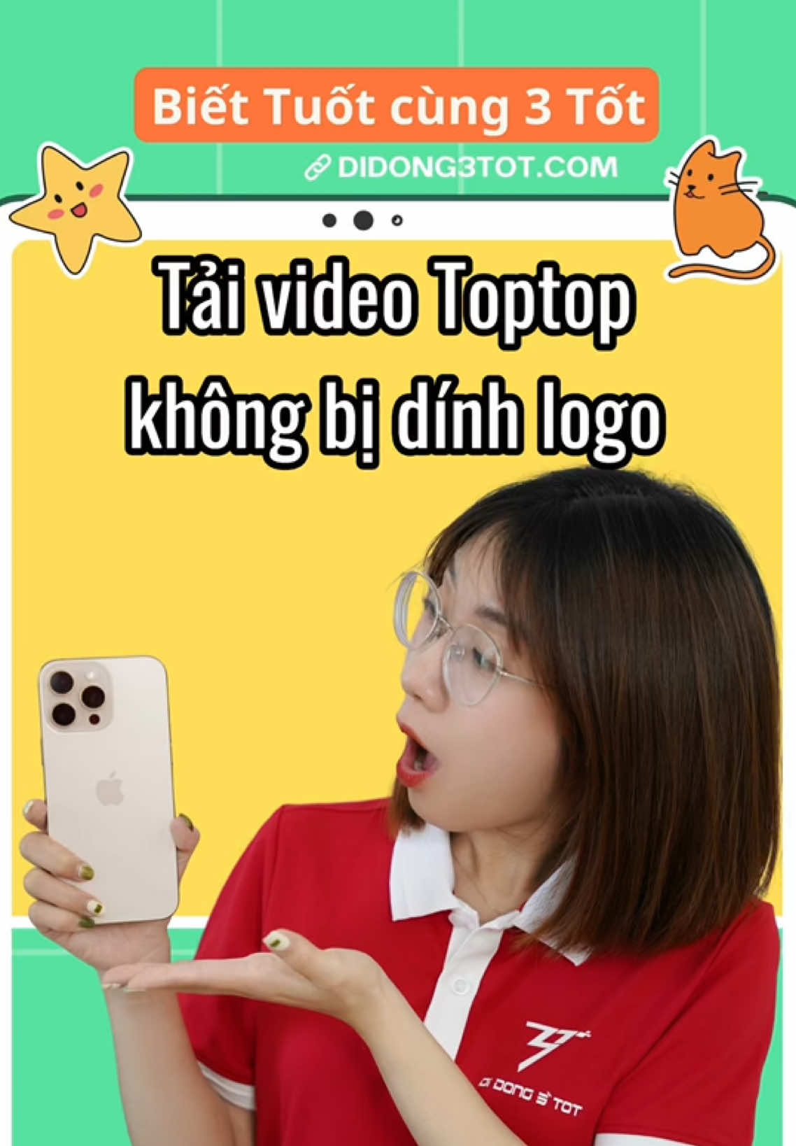 Cách tải video k bị dính logo trên Toptop#iphone #didong3tot #dienthoaicu #iphonetricks #iphonesinhvien #iphonezin #tragop #tragopdienthoai #tragop0đ #danang #iphonedanang