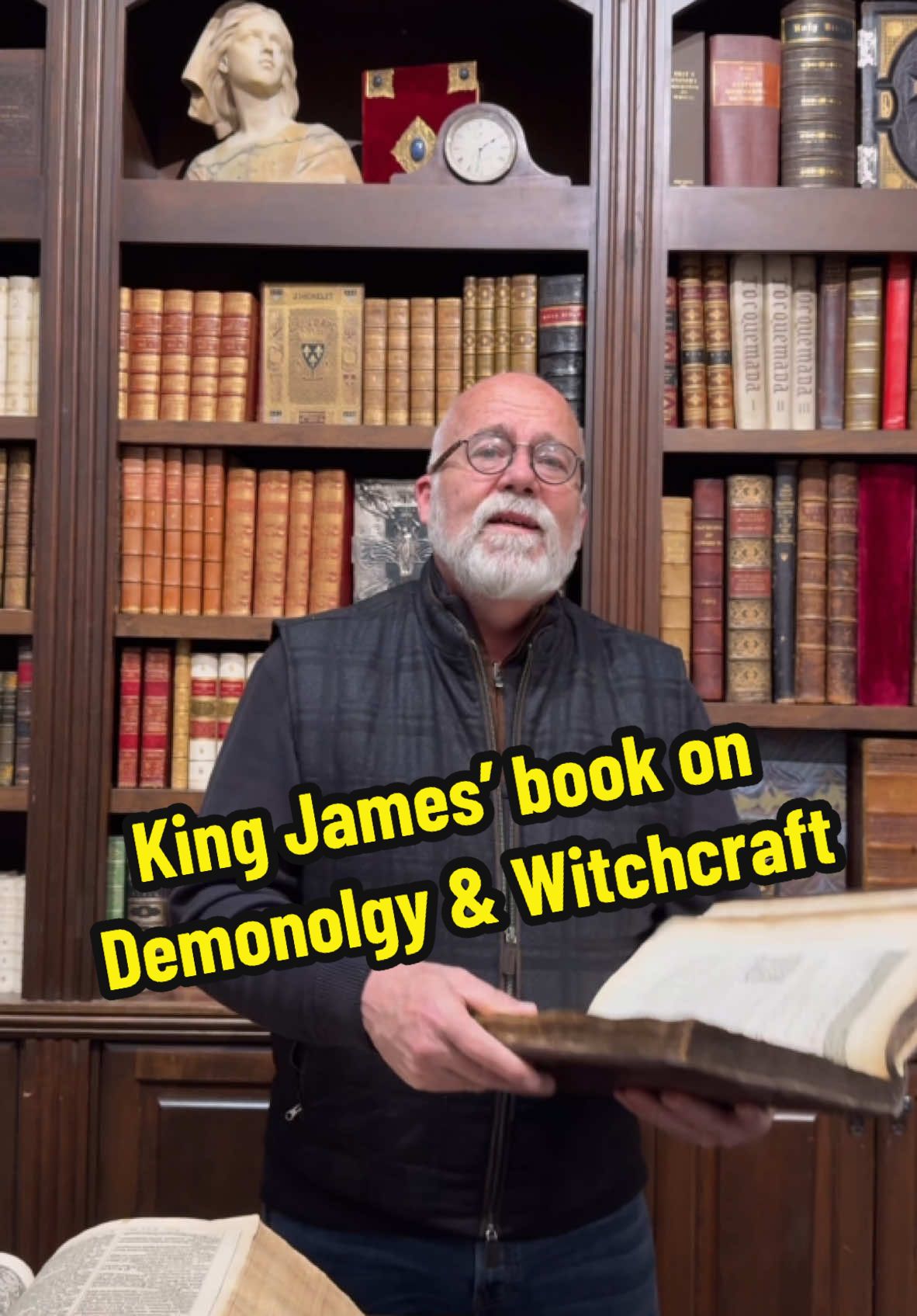 King James wrote on book on DEMONOLOGY & WITCHCRAFT.  #witchtok #bible #kingjames 