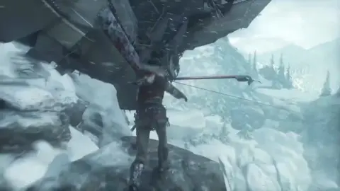 RUUUUUN AVALANCHE! the things Lara puts yourself through to achieve her goals it's madness! #tombraider #riseofthetombraider #snow #mountain #gamer #gaming #laracroft #gaming #snowfall #fyp #Foryou #foryoupage 