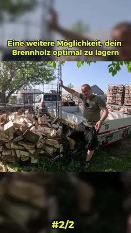 Eine weitere Möglichkeit, dein Brennholz optimal zu lagern #woodworking#firewood#storagesolutions#firewoodstorage #brennholz #brennholzmachen #firewood#storage#rack#gobuildstuff#tpy