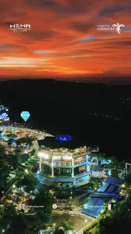 Golden hour di #TamanLangitnyaJogja ✨  SkyLovers pernah bayangin nggak sih, bengong sambil menikmati Indahnya sunset dan romantisnya citylight dari #TamanLangitnyaJogja? 🥹🫶🏻 Sambil sambut liburan Imlek dengan suasana yang nggak pernah gagal bikin kamu speechless 🥰  Yuk, agendakan ke #TamanLangitnyaJogja bersama orang orang tersayang 🙌🏻✨ _ Proud of Co-Branding Wonderful Indonesia #HeHaSkyView #TamanLangitnyaJogja #RomanticDinner #WisataJogja #CitylightJogja #WisataMalamJogja #RestoJogja #ImlekJogja #CoBrandingWI 