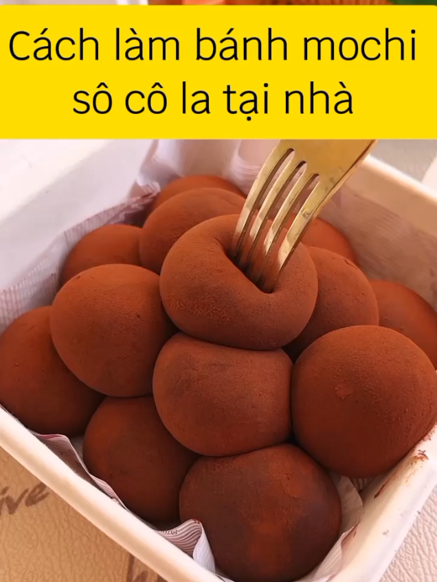 Cách làm bánh Mochi sô-cô-la