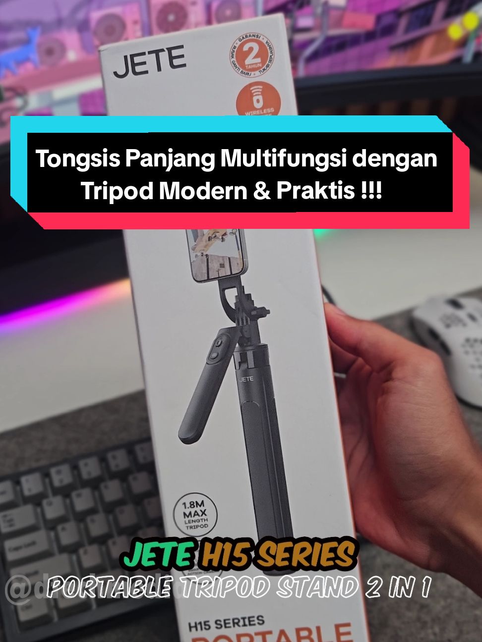 Tongsis Panjang Multifungsi dengan Tripod Modern & Praktis... @jeteindonesia #jete #jeteindonesia #tongsis #tongsispanjang #tongsismodern #tongsisbluetooth #tongsismultifungsi #tripod #tripodcamera #tripodpanjang #jeteh15 #tripodhandphone #tripodmurah #tripodbluetooth #review #unboxing #dtechmedia #tiktokshop #belanjadtiktok #tiktokindo #tokopedia #shopee #fyp #fypシ #viral #viralvideo #tiktokvideo #gadget #gadgetindonesia #tripodtongsis 