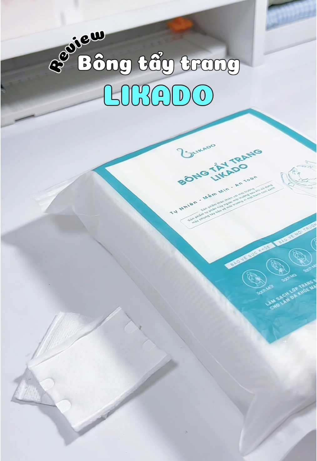 Bông tẩy trang LIKADO bịch 222 miếng ( m.u.a 3 t.ặ.n.g 1 ) ✨ #bongtaytrang #review #skincare #xh #fyp #viral #ht_hoaisinh #beauty #muataitiktok 
