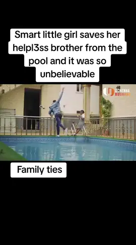 Smart little girl saves her helpl3ss brother from the pool and it was so unbelievable#familyties #viral #nollywoodmovies 