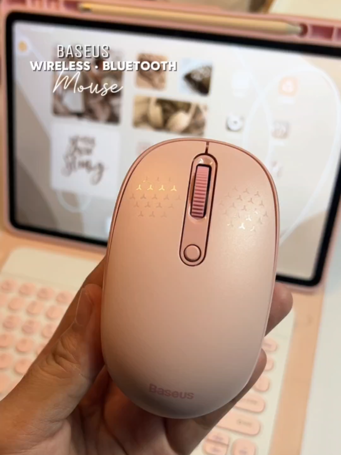 cutie wireless Bluetooth mouse from Baseus! #mouse #baseus #wirelessmouse 