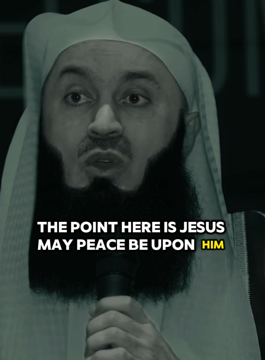 The point here is Jesus may peace be upon him what a great man. #muftimenk #muftimenkofficial #islamicreminder #islamic_video #motivation #muslim #1millionaudition #viralvideo #fyp #foryoupage 