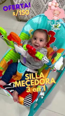 Silla Mecedora 3 en 1 Vibradora musical para los babys de la casa