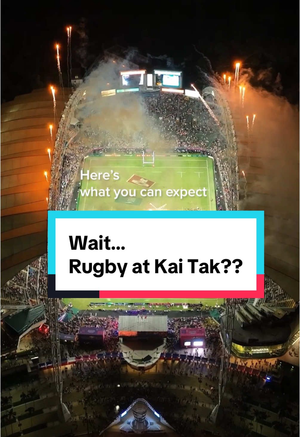 Buff, wild and new stadium! What else do you need at the HK7s? #hk7s #rugby #thetry #NobodyDoesRugbyLikeHongKong